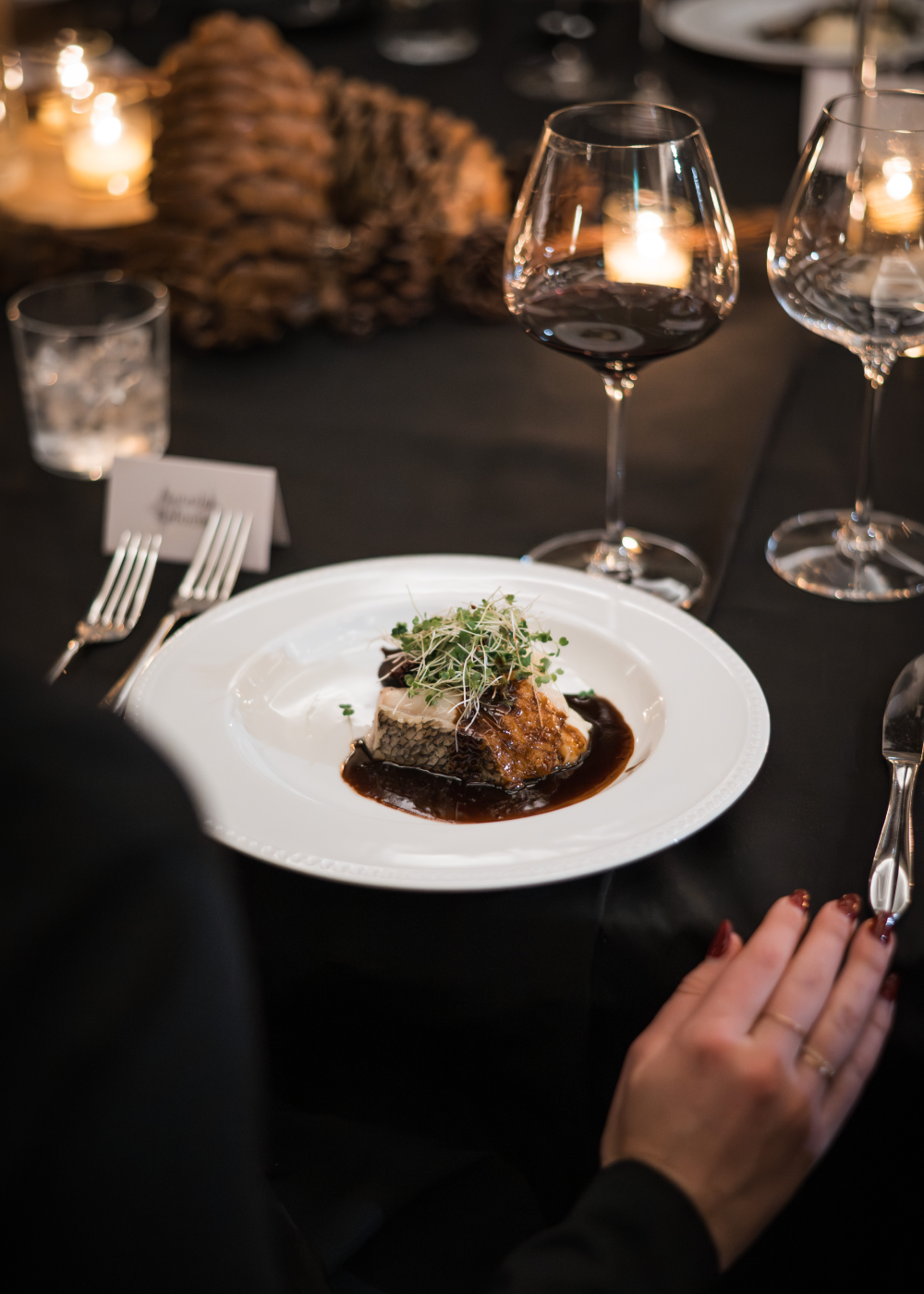 Black Diamond Club plated dinner